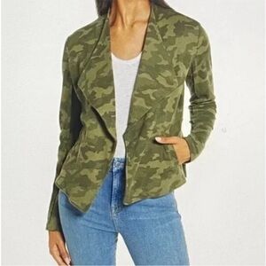 Caslon ⚜️Open Cardigan Design Camouflage Jacket Blazer